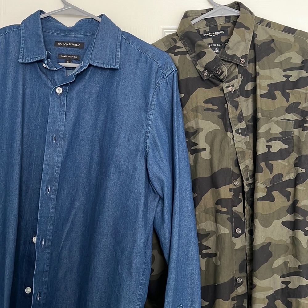 Selling two Banana Republic shirts, both $69